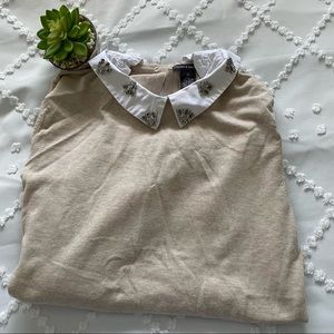 Jewel Collar Sweater